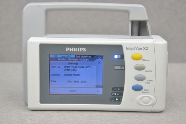 Philips IntelliVue MX800 Patient Monitor w/ IntelliVue X2 & M8048 Rack w/ Philips BIS-II Module