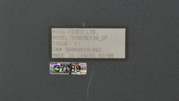 Ross Video Synergy 3 Digital Production Switcher