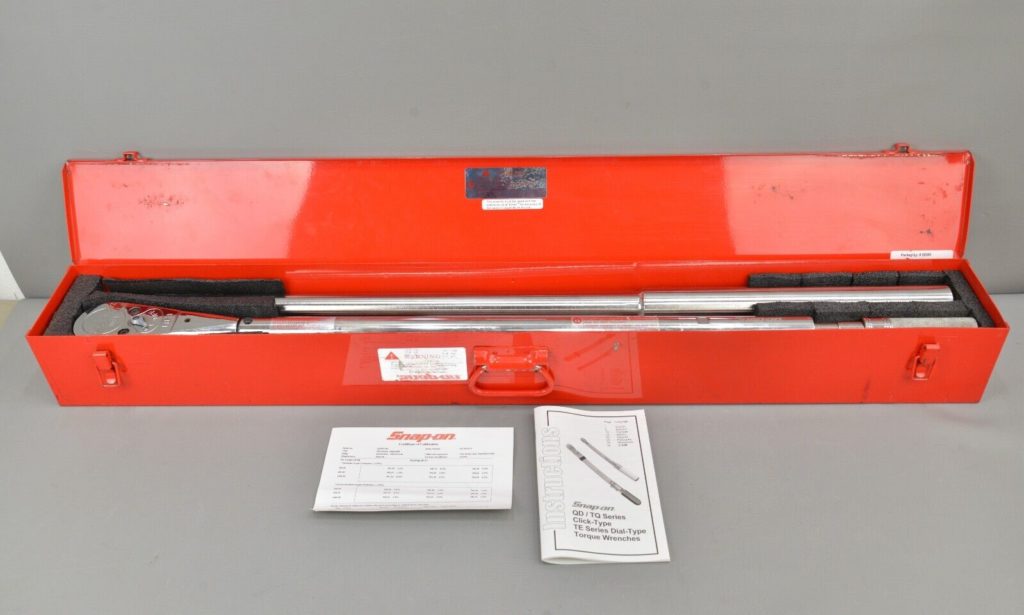 SnapOn 1" Drive Adjustable Dial Torque Wrench QD5R1000 2001,000 ftlb