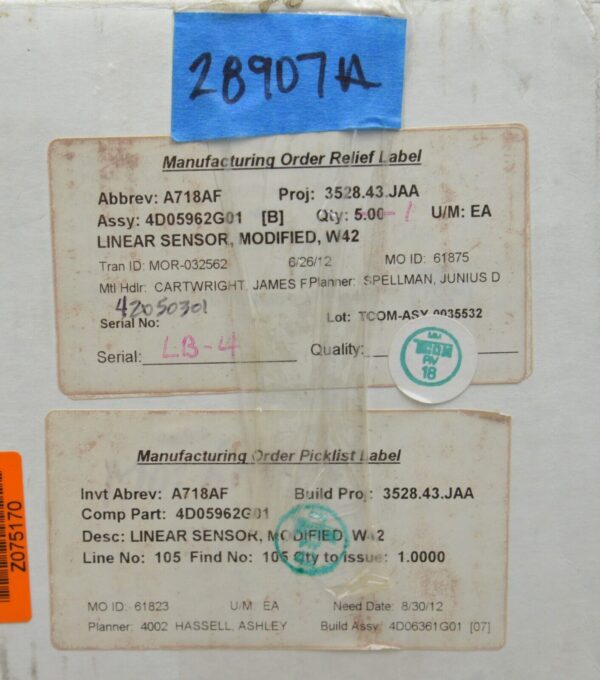UniMeasure HX-P510-30-E1-N6-L7M Linear Position Transducer W/ 4D05962G01