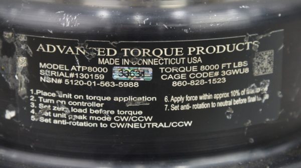 Advanced Torque Products ATP8000 Torque Multiplier - 8,000 Foot Pounds