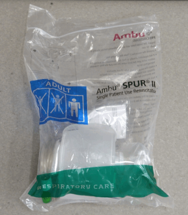 Ambu Spur II Single Patient Use Adult Resuscitator Box of 12