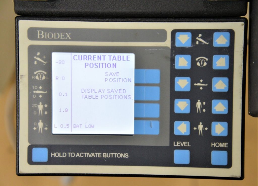 Biodex 058800 Urology CArm Imaging Table with Remote and Control
