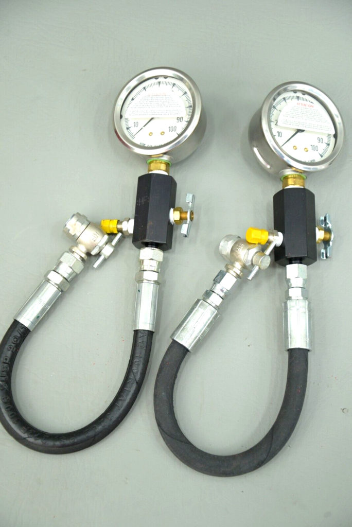 Hydro Fitting HF 487 Pressure Indicator Gauge Assembly Charging Kit 100