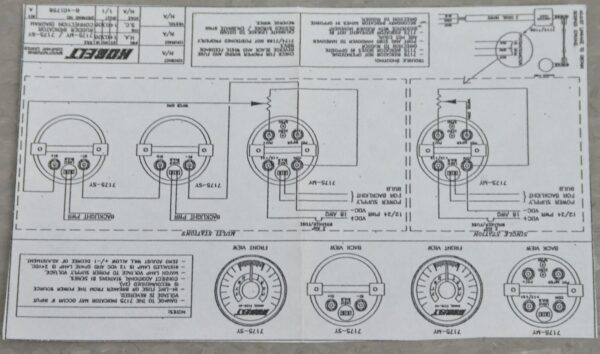 Kobelt 7175-MY Rudder Angle Meters