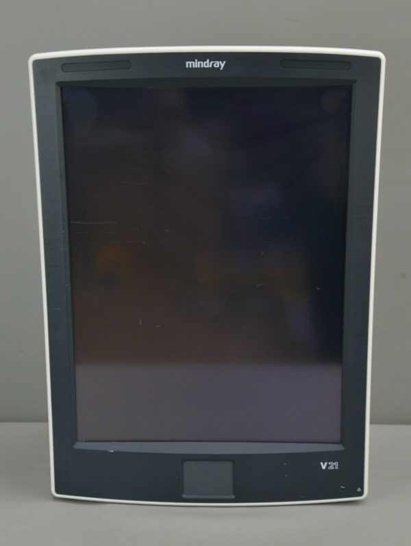 Mindray V21 Monitor REF 0998-00-1800-201 w/ V-Dock & Co2 IBP Recorder Modules.