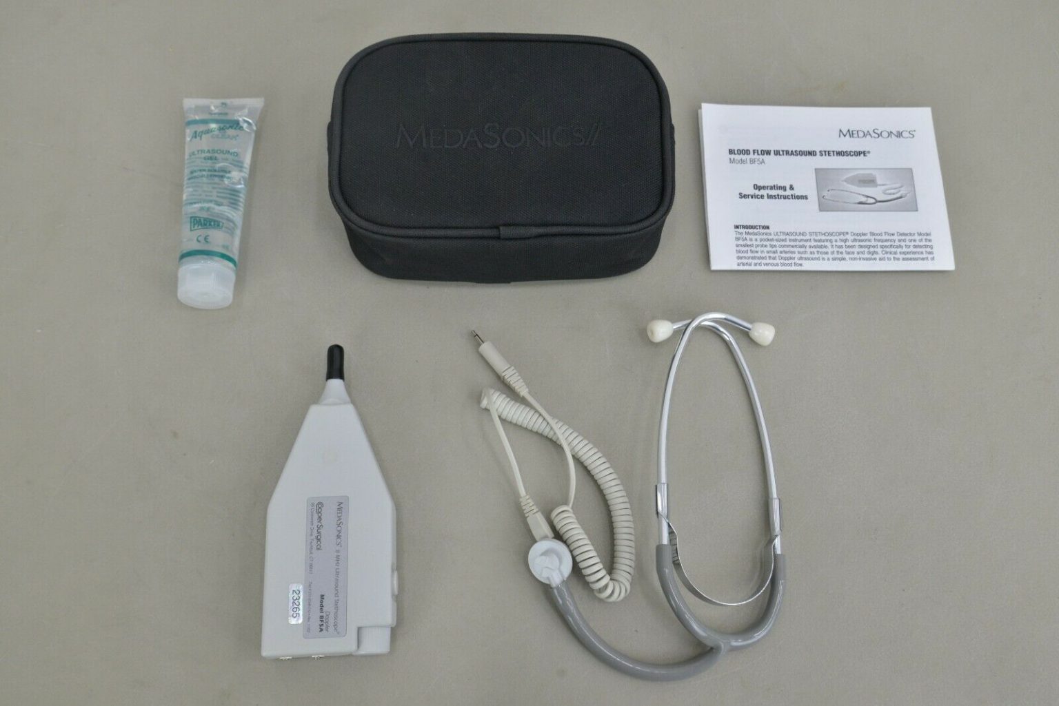 New MedaSonics Blood Flow Ultrasound Stethoscope Model BF5A (23265