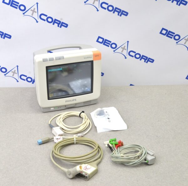 Philips IntelliVue MP5 865024 Patient Monitor W/ Mosimo, 12-Lead, NiBP, & Temp