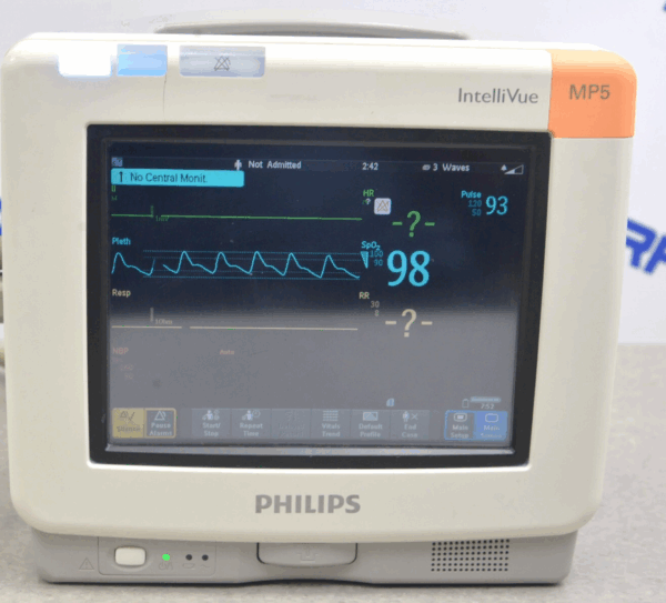 Philips IntelliVue MP5 865024 Patient Monitor W/ Mosimo, 12-Lead, NiBP, & Temp