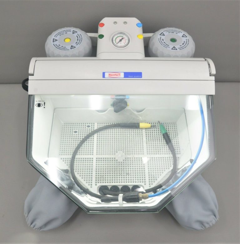 Renfert Basic Quattro Dual Tank Sandblaster 29581000 with Foot Switch