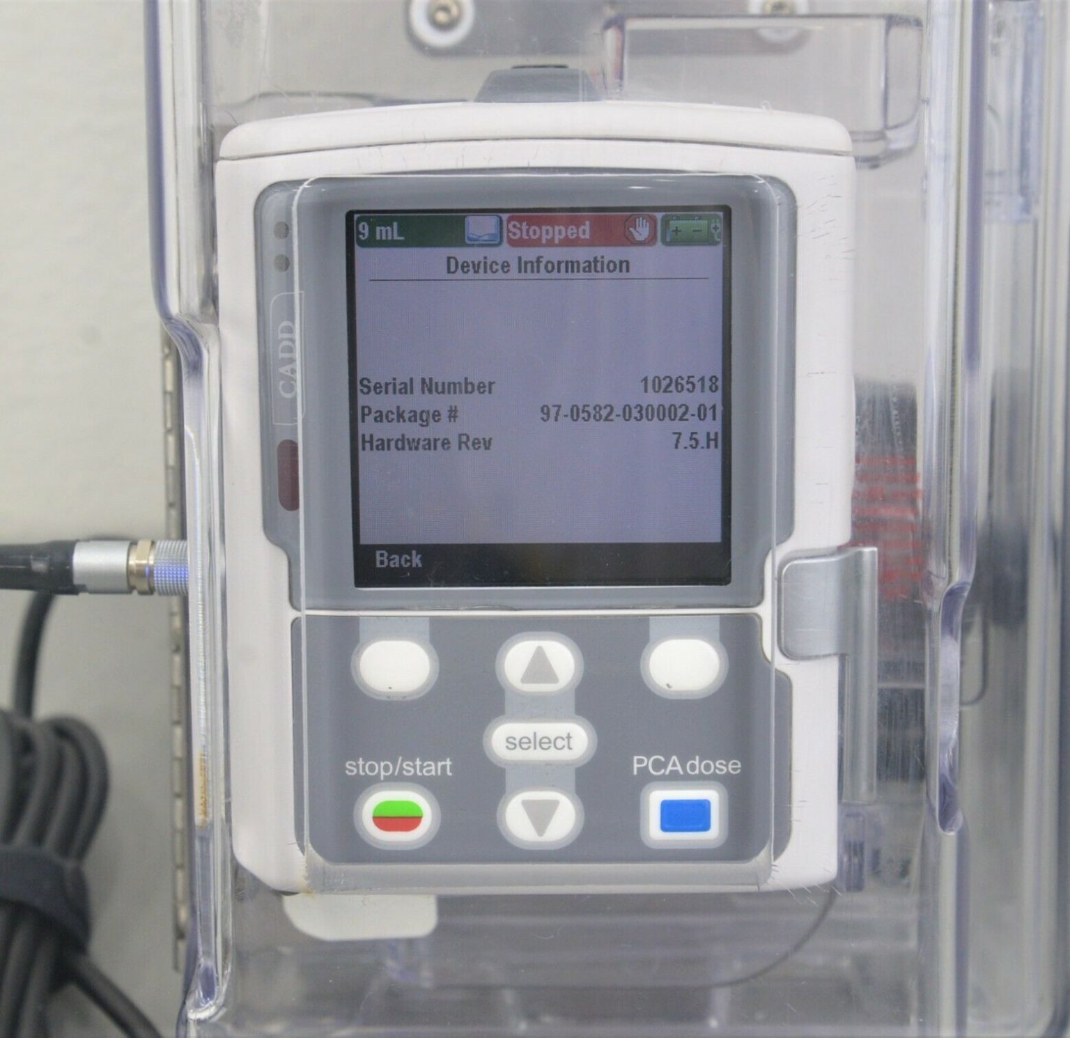 Smiths Medical CADD Solis 2110 Ambulatory Infusion System w/ Bolus