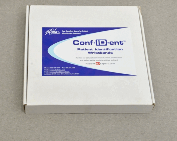 St. John Conf-ID-ent "PR Screen" Tyvek Patient Identification Wristbands 1000ct.