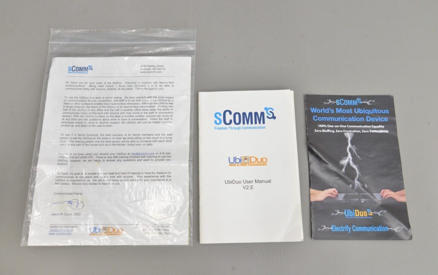 UbiDuo Face To Face Communication Device 200A w/ (2) AC Adapters