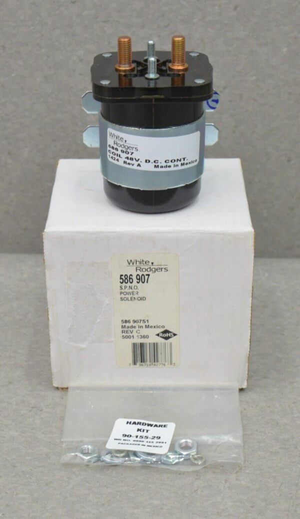 White Rodgers SPNO DC Power Solenoid 48V. D.C. Coil 586-907