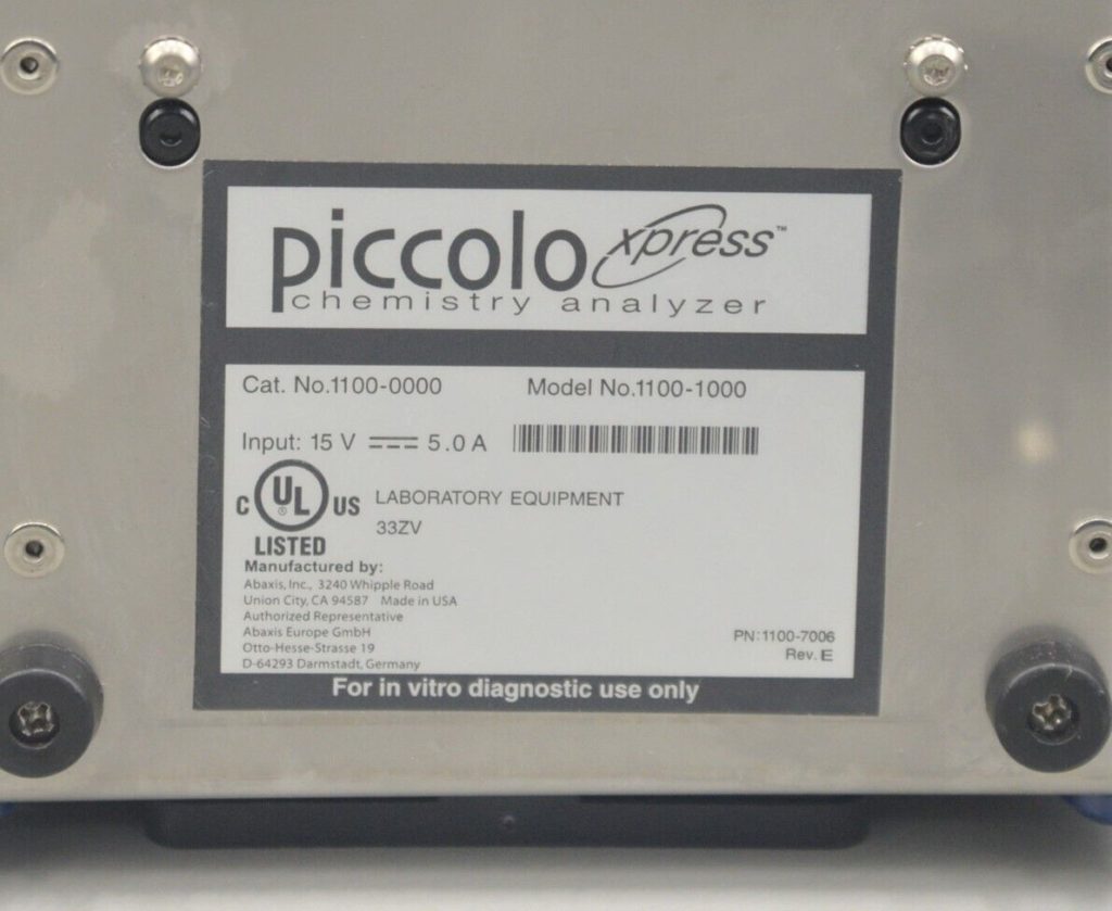 Abaxis Piccolo Xpress 11001000 Blood Chemistry Analyzer System 11000000 Rhino Trade LLC