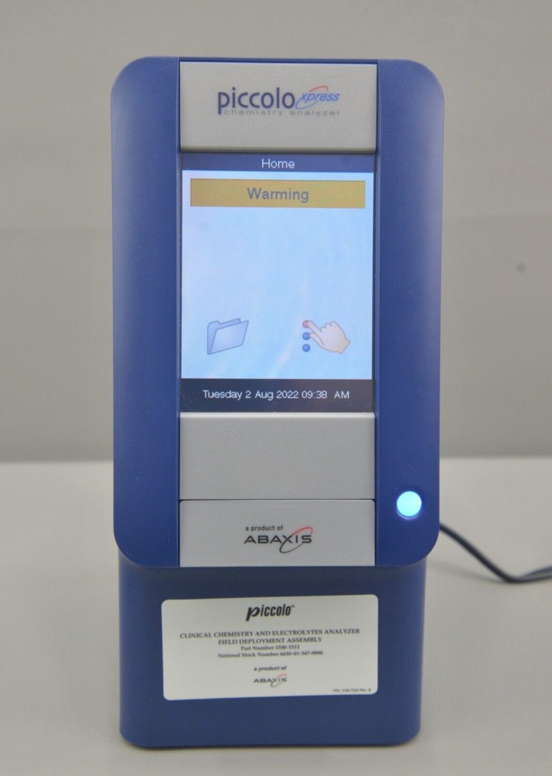 Abaxis Piccolo Xpress 11001000 Blood Chemistry Analyzer System 1100