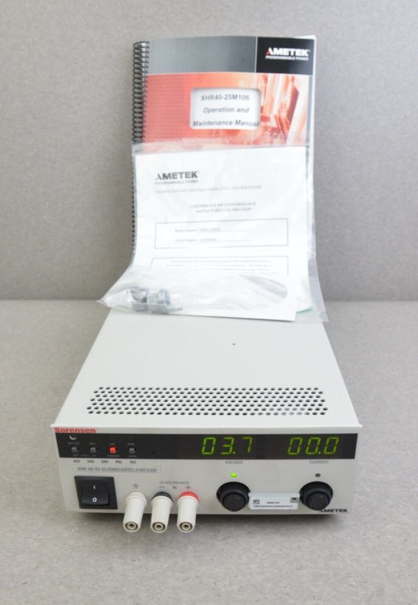 Ametek Sorensen XHR40-25 M106 DC Power Supply 0-40V 0-25A (Xantrex) 25M106