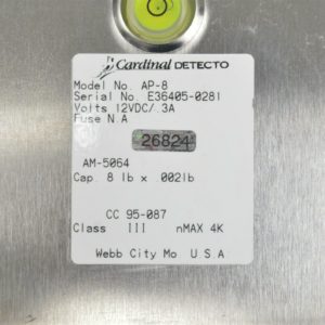 Detecto AP-8 Portion Control Digital Scale-7.998 lb Capacity 