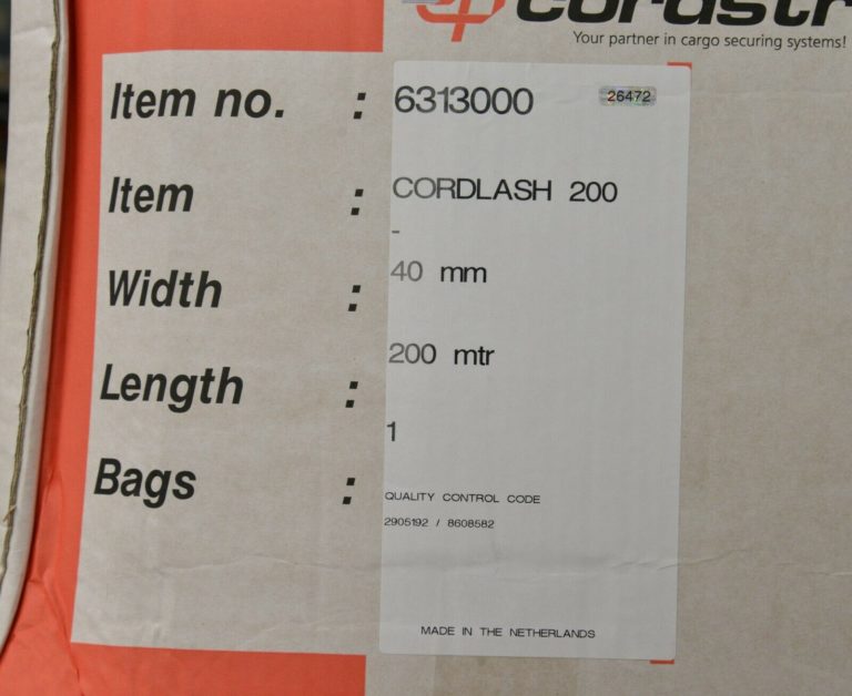 Cordstrap CRT-50 Strapping Tool & Cordlash 200 Meter 40mm Cargo