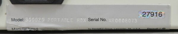 Flow X-Ray DentalEZ 300020 Portable HDX Hand-Held Dental Intraoral X-Ray System