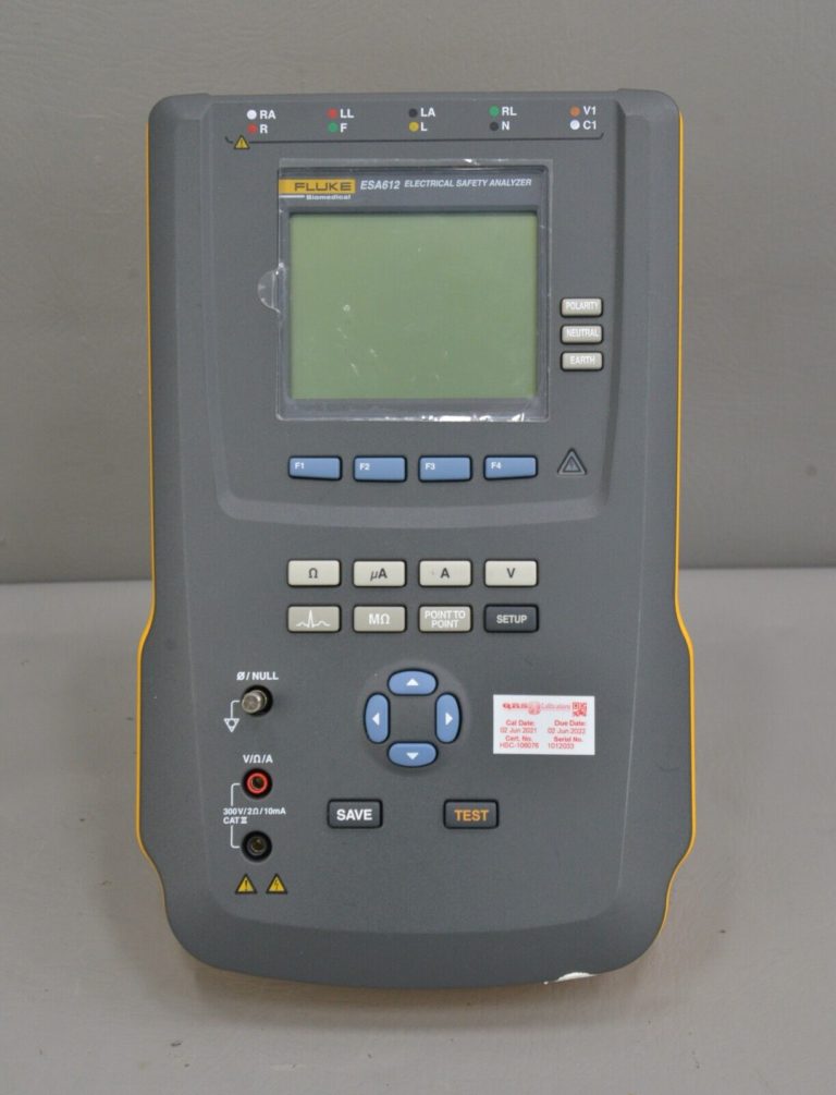 Fluke Biomedical ESA612 Electrical Safety Analyzer Version 1.04 Rhino