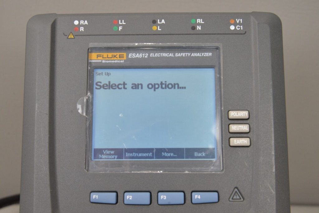 Fluke Biomedical ESA612 Electrical Safety Analyzer Version 1.04 Rhino