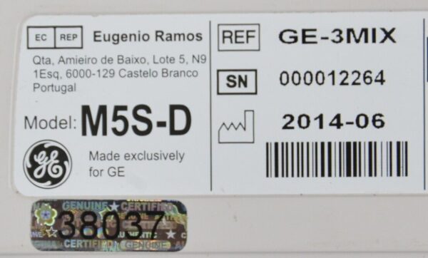 GE Healthcare M5S-D Phased Array Ultrasound Transducer GE-3MIX