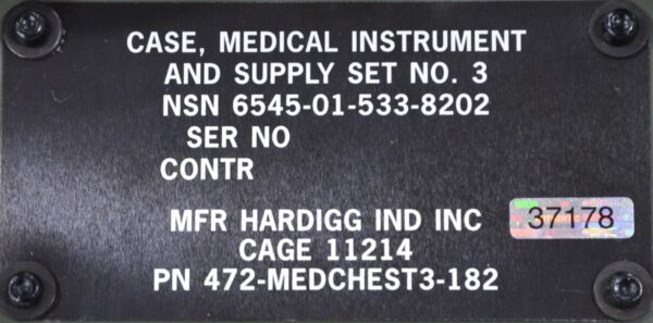 Hardigg Pelican Wheeled 472-Medchest3 Military Medical Instrument Case 33x21x12