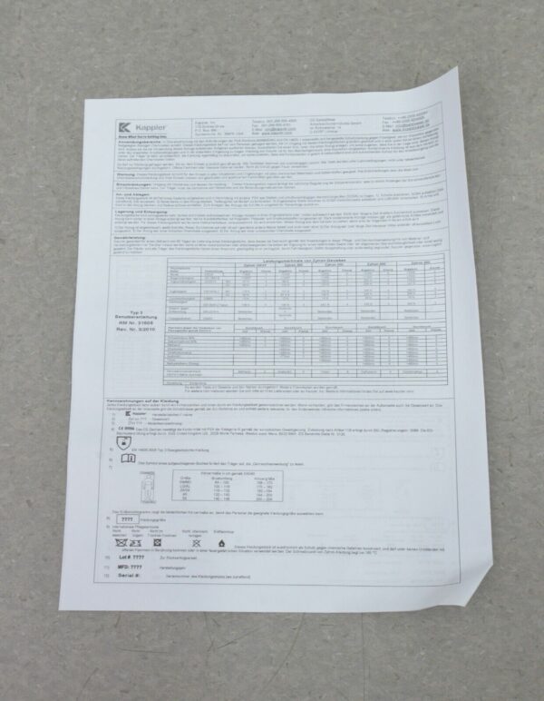 Kappler Zytron 300 Z3H426 Chemical HazMat Protective Coverall Tan Multiple Size1103