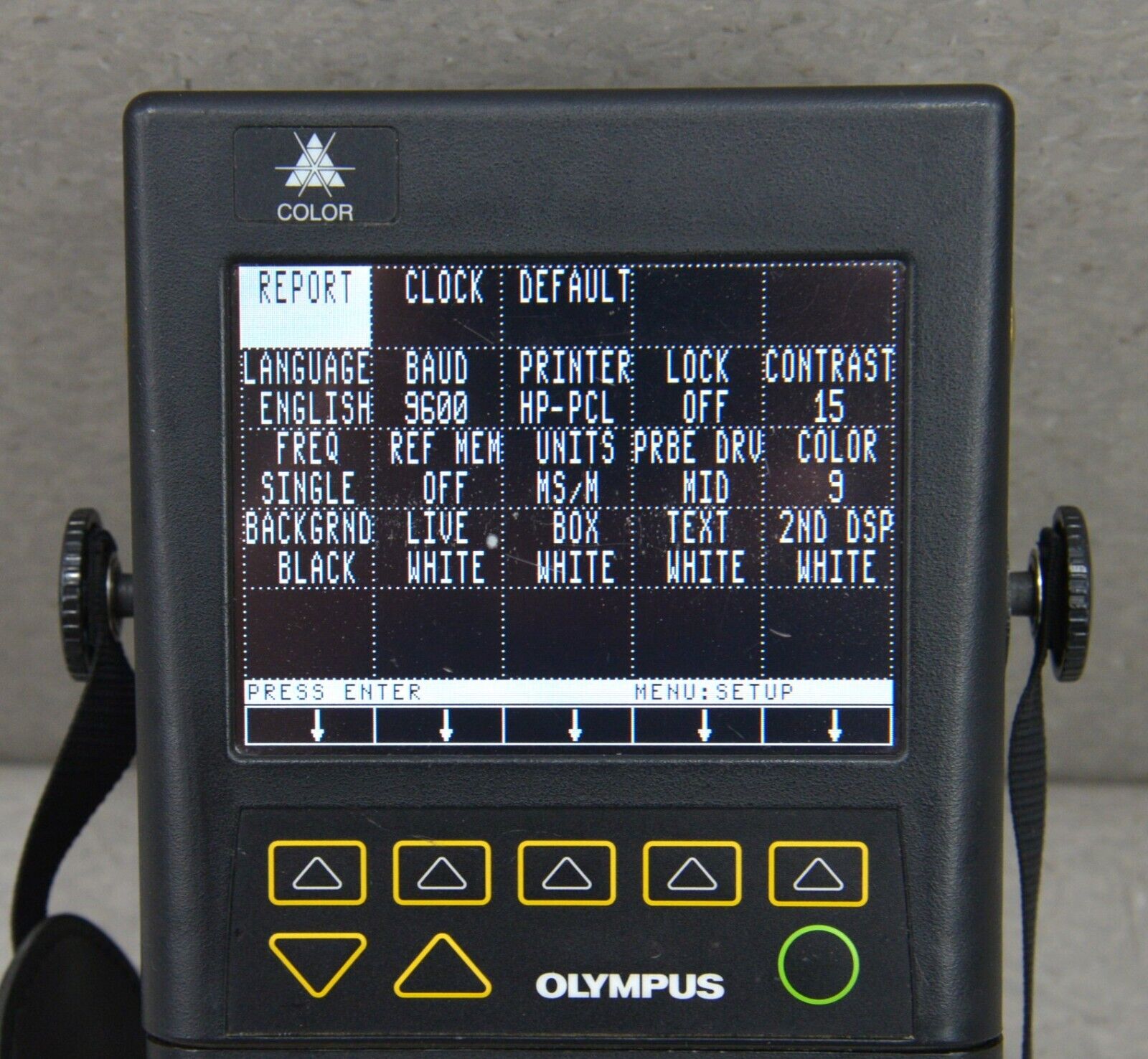 Olympus NDT Nortec 2000D+ USAF Type II Flaw Detector Kit W/ Accessories