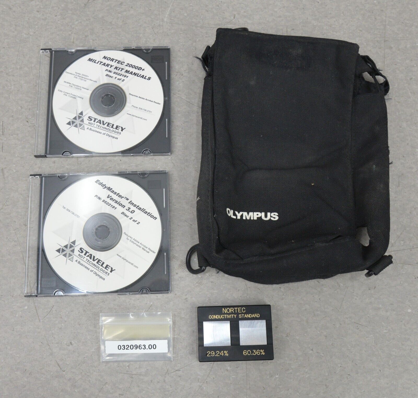 Olympus NDT Nortec 2000D+ USAF Type II Flaw Detector Kit W/ Accessories