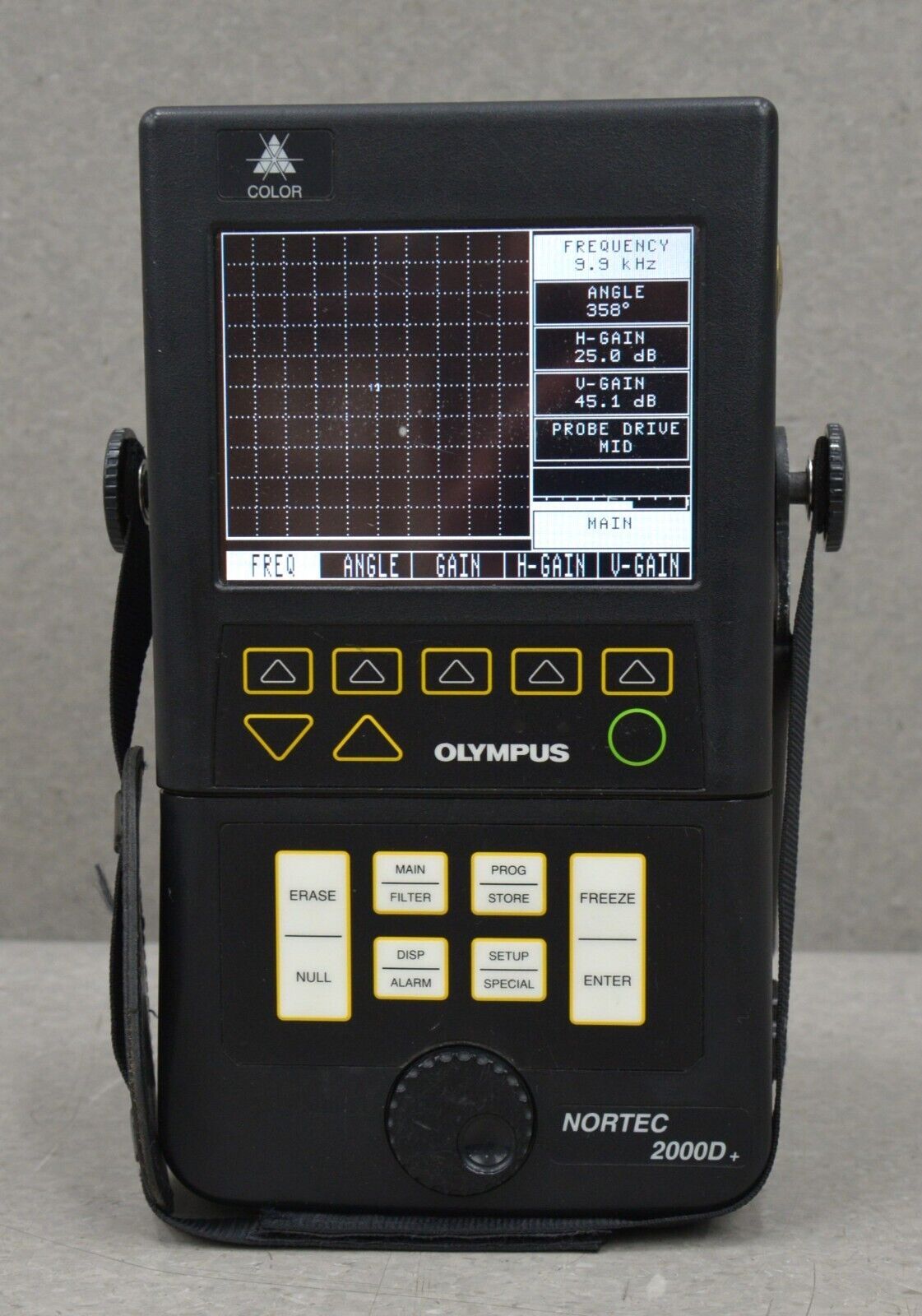 Olympus NDT Nortec 2000D+ USAF Type II Flaw Detector Kit W/ Accessories