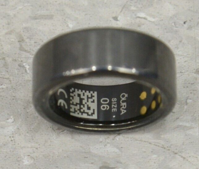 Oura Ring Gen 3 Heritage Black Size 6 Sleep & Fitness