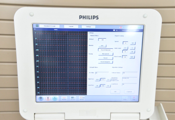 Philips PageWriter TC70 Diagnostic ECG Machine with Wireless Report Sequence