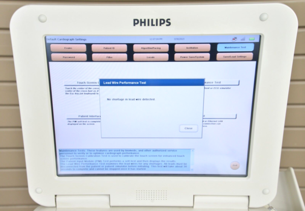 Philips PageWriter TC70 Diagnostic ECG Machine with Wireless Report Sequence