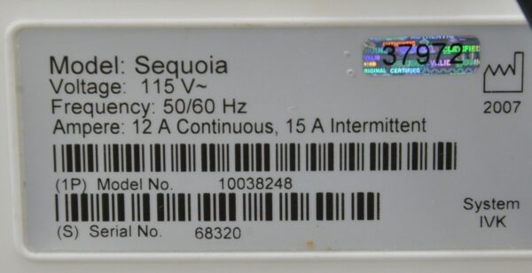 Siemens Healthcare Acuson Sequoia 512 Ultrasound System 10038248