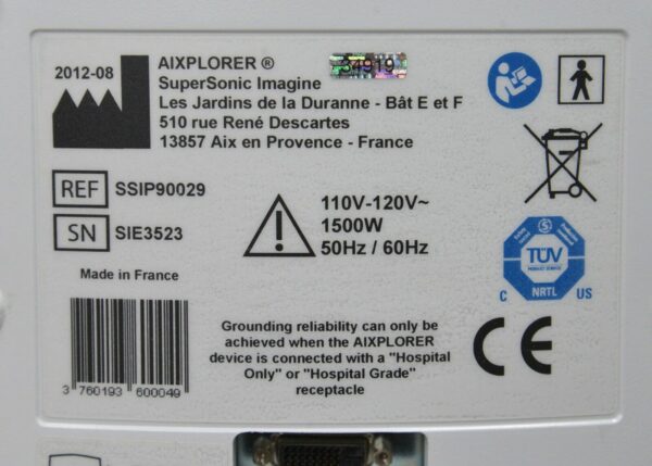 SuperSonic Imagine Aixplorer Multiwave Innovative Ultrasound System