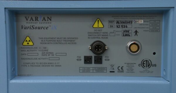 Varian VariSource iX High Dose Rate Afterloader Brachytherapy Treatment System