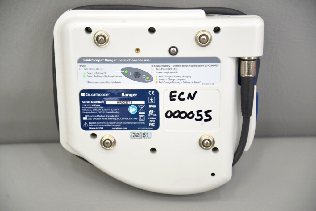 Verathon GlideScope Ranger Camera Video Monitor Set with Snaps 0570 ...