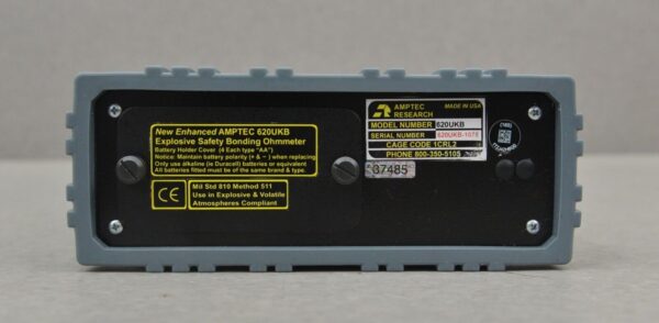 Amptec Research 620UK-B Explosive Safety Bonding Milli-Ohmmeter W/ PG-401 Leads