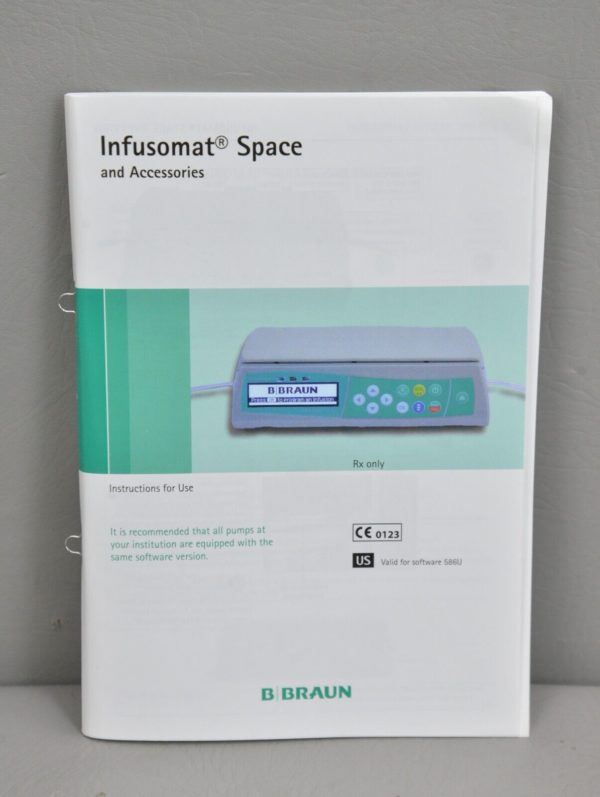B. Braun Infusomat Space Pump Type 8713052U Without Power Supply