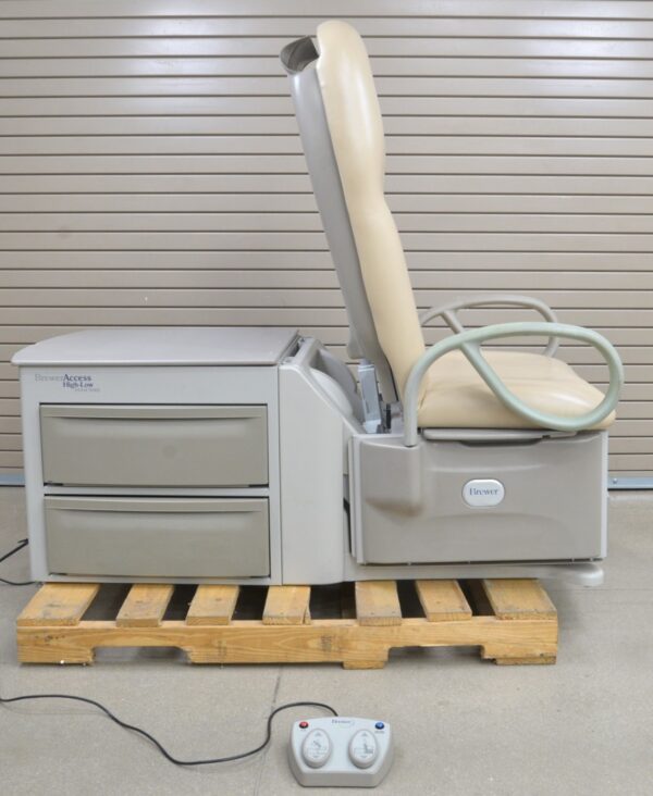Brewer 6500 Access High-Low Exam Table Power Back W/ Foot Switch