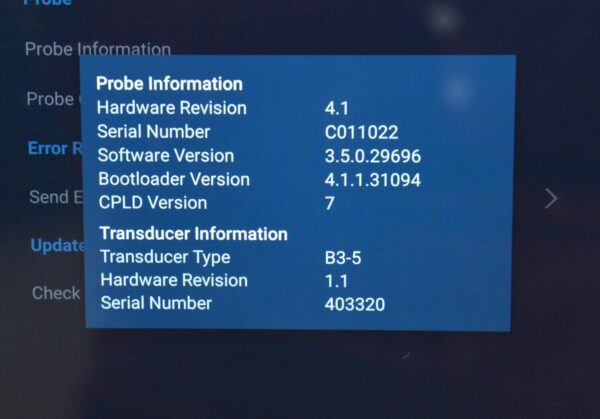 EchoNous Uscan Sector Probe R003992 W/ HP Pro Slate 8 Tablet & Cart