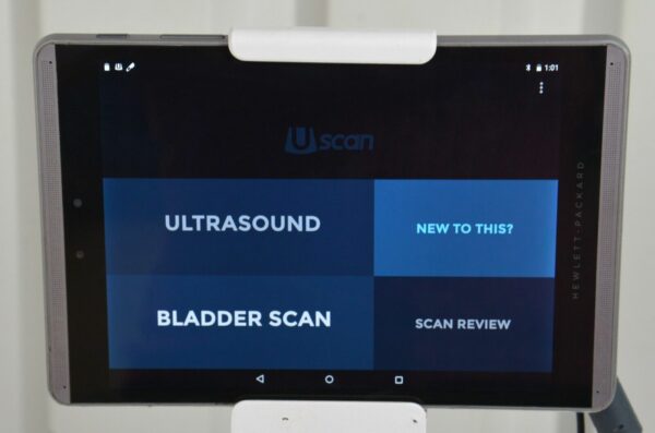 EchoNous Uscan Sector Probe R003992 W/ HP Pro Slate 8 Tablet & Cart