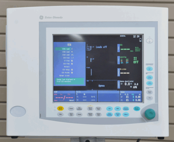 GE Datex-Ohmeda N-MRI2-01 Patient Monitor MRI W/ Nellcor, NiBP, CO2, & 3-Lead