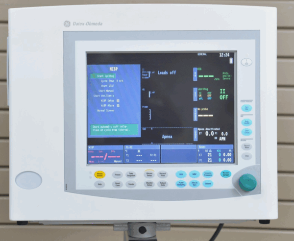 GE Datex-Ohmeda N-MRI2-01 Patient Monitor MRI W/ Nellcor, NiBP, CO2, & 3-Lead