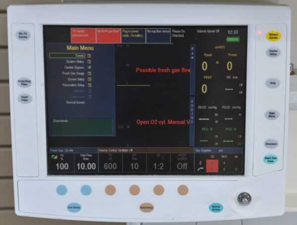 GE Datex Ohmeda S/5 Avance Anesthesia Machine1009-9002-000
