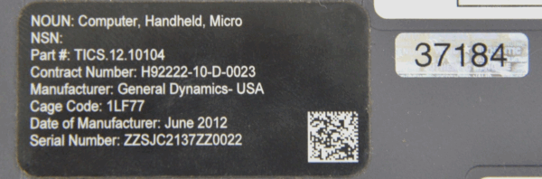 General Dynamics GD2000 Rugged Military Laptop
