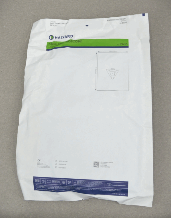 Halyard 89265 01 Knee Arthroscopy Drape Case of 10 EXP 2027-09-04