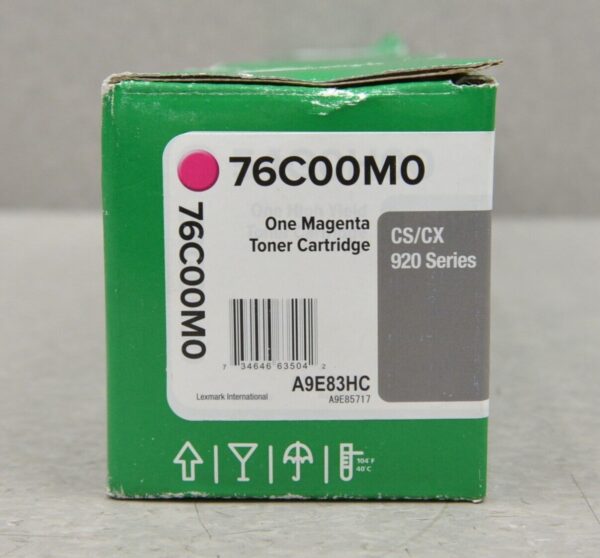 Lexmark 76C00M0 Magenta Toner Cartridge CS/CX 920 Series